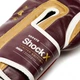 Боксерские перчатки Leone Shock X, Бордовые, кожаные, 16 унций (454г.) для спортсменов 90-100 кг. (500214) - изображение 6