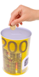Skarbonka LEAN Toys metalowa puszka 200 euro banknot 16.5 x 12 cm (5905991044475) - obraz 2