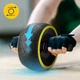Ролик (гімнастичне колесо) для преса 4FIZJO Ab Wheel XL Black/Yellow (P-5907739314444) - зображення 5