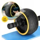Ролик (гімнастичне колесо) для преса 4FIZJO Ab Wheel XL Black/Yellow (P-5907739314444) - зображення 3