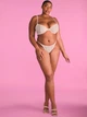 Комплект белья Victoria's Secret (2126685924) (лиф+трусики стринги) со стразами Sheer Shine 80D/XL розовый - изображение 1