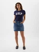 Футболка женская хлопковая GAP (4826241296650) Logo L синяя - изображение 4