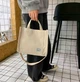 Маленькая молодежная сумка через плечо Letu однотонная тканевая сумка-кроссбоди с подкладкой на кнопке бежевая 25,5X22X8,5 см - изображение 6
