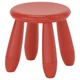Дитячий стілець IKEA MAMMUT МАММУТ 705.819.91 червоний - зображення 1