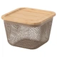Кошик для зберігання з кришкою IKEA 365+ 095.814.76, 15x15x11 см - зображення 1
