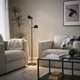 Напольный 2-точечный торшер IKEA FOLKBÅT 805.666.69, 132 см, черный - изображение 2