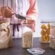 Набір пластикових контейнерів із кришкою для зберігання IKEA KORALLVIPPA, 6шт 705.993.16 прозорі - зображення 3