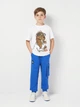 Подростковые спортивные штаны-джоггеры для мальчика Coccodrillo Monochrome Boy Junior WC5120102MBJ-032 140 см Кобальтовые (5904986510773) - изображение 3