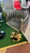 Барний стілець Just Sit MARBELLA velvet Сірий - изображение 5