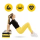 Степ-платформа 3-ступінчаста 4FIZJO 69 х 28 х 10-15-20 см Black/Yellow (P-5907739311436) - зображення 4