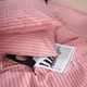 Комплект постельного белья MirSon Полуторный 143 x 210 17-0607 Stripe Pink Бязь (2200008054090) - изображение 4