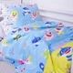 Комплект постельного белья Mirson Полуторный 143х210 см Kids Time 17-0522 Sharks are fun Бязь (2200007074297) - изображение 2