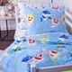 Комплект постельного белья Mirson Полуторный 143х210 см Kids Time 17-0522 Sharks are fun Бязь (2200007074297) - изображение 6