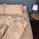 Комплект постельного белья MirSon Полуторный 143х210 см 17-0610&nbsp;Stripe&nbsp;Light&nbsp;Brown Бязь (2200008199111) - изображение 5