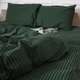 Комплект постельного белья MirSon Полуторный 143х210 см 17-0612&nbsp;Stripe&nbsp;Emerald Бязь (2200008201722) - изображение 7