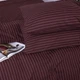 Комплект постельного белья MirSon Ranforce Elite Двуспальный 175х210 см 17-0617 Stripe Brown Ranforce (2200008202231) - изображение 5