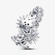 Серебряное кольцо Pandora "Сияющее тройное солнце" 192846C01 60 - изображение 2