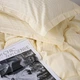 Простынь на резинке MirSon полуторная 120x190+25 см 30-0002 Soft Yellow Satin Stripe (2200005248010) - изображение 7