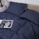 Простынь на резинке MirSon евро 200x220+25 см 30-0020 Smoky Blue Satin Stripe (2200005255698) - изображение 4