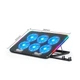 Подставка охлаждающая для ноутбука до 15.6" IceCoorel A9R Laptop Stand Blue RGB LED со сменой наклона черная - изображение 1