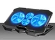 Подставка охлаждающая для ноутбука до 17" IceCoorel K22 Laptop Stand Blue LED со сменой наклона черная - изображение 7