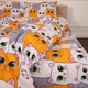 Комплект постельного белья в кроватку детский MirSon 110 x 140 см 17-0636 Кот Батон Оранжевый Бязь (2200009376900) - изображение 4