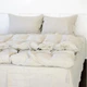 Простынь на резинке MirSon односпальная 70x190+10 см Natural Linen Grey sky Лен (2200007102600) - изображение 3