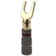 Штекер акустический разъем типа лопатка вилка Spade Plug Graphite/Red strip (48844) - изображение 3