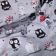 Комплект постельного белья Mirson Полуторный 143x210 см Kids Time 17-0672 Silver Owlets Бязь (2200010183948) - изображение 5
