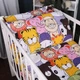 Комплект постельного белья Mirson Полуторный 143x210 см Kids Time 17-0674 Rainbow Zoo Бязь (2200010186147) - изображение 4