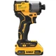 Шуруповерт аккумуляторный DeWALT 192Нм 18В XR Li-lon 1 скорость ударный +2 аккумулятора (DCF840D2T) - изображение 4
