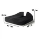 Ортопедическая подушка Memory Foam для кресла и автомобиля 44*40*6 см Черный бархат (АПС-16-33) - изображение 6