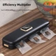 Вакууматор побутовий для продуктів Vacuum Sealer AL 8003 домашній кухонний вакуумний пакувальник для м'яса, упаковки їжі + 10 вакуумних пакетів - зображення 5