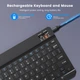 Беспроводная Bluetooth-клавиатура, перезаряжаемая мини-клавиатура для ноутбука, ПК, iPad, планшета и других - изображение 6