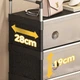 Полиця шафа для взуття sklm 33 slxj 6205hb біло чорна метал пластик розмір 280x1000x630 - зображення 3