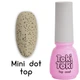 Топ для ногтей ( прозрачный с мелким черным вкраплением) Mini Dot Top Toki Toki 5 мл - изображение 1