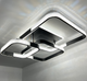 Люстра светодиодная потолочная LUMINARIA AKRILIKA SQUARE 130W 4S BLACK/CLEAR 220V IP20 с пультом ДУ для кухни, спальни, гостиной - изображение 3