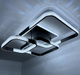 Люстра светодиодная потолочная LUMINARIA AKRILIKA SQUARE 130W 4S BLACK/CLEAR 220V IP20 с пультом ДУ для кухни, спальни, гостиной - изображение 4