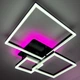 Люстра светодиодная потолочная LUMINARIA GENNY SQUARE RGB 105W 4S 645x618 BLACK 220V IP20 (6951712300213) - изображение 12