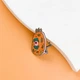 Значок (пин) BROCHE брошь бижутерия Медицина Бактерия оранжевый BRGV114801 - изображение 5