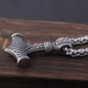 Подвеска-амулет в скандинавском стиле «Молот Тора - Мьёльнир» 45*33 мм. Vikings - изображение 2
