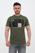 Футболка с принтом Trend Collection 5026 зеленый+принт 2XL - изображение 1