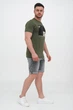 Футболка с принтом Trend Collection 5026 зеленый+принт 2XL - изображение 3