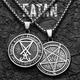Подвеска магический знак сатаны «Сигил Бафомета» 47*35 мм [N1122-Silver] LIKGREAT - изображение 2