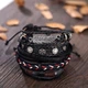 Мужской многослойный кожаный браслет 20.5*6.8 см 17IF H1-18-27 Fashion Jewelry - изображение 6