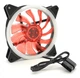 Кулер корпусний Voltronic BJ12025 DC sleeve fan 3pin+4pin, 120 120 25мм, 12V, 1200об/хв, Red, двосторонній - зображення 1
