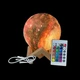 Светильник ночник 3D Космос 3W с пультом, сенсорный, аккумуляторный, регулируемая яркость, зарядка USB Цветной - изображение 4