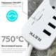 Сетевой фильтр-удлинитель RZTK Power Strip 3+3 USB-A White 1.5 м - изображение 5