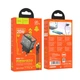 Сітковий зарядний пристрій Hoco N34 Dazzling PD20W+QC3.0 Type-C to Type-C Колір Прозорий чорний - зображення 2