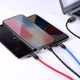 Дата кабель Baseus Three Primary Colors 3-in-1 (0.3m) (CAMLT-ASY) Черный - изображение 2